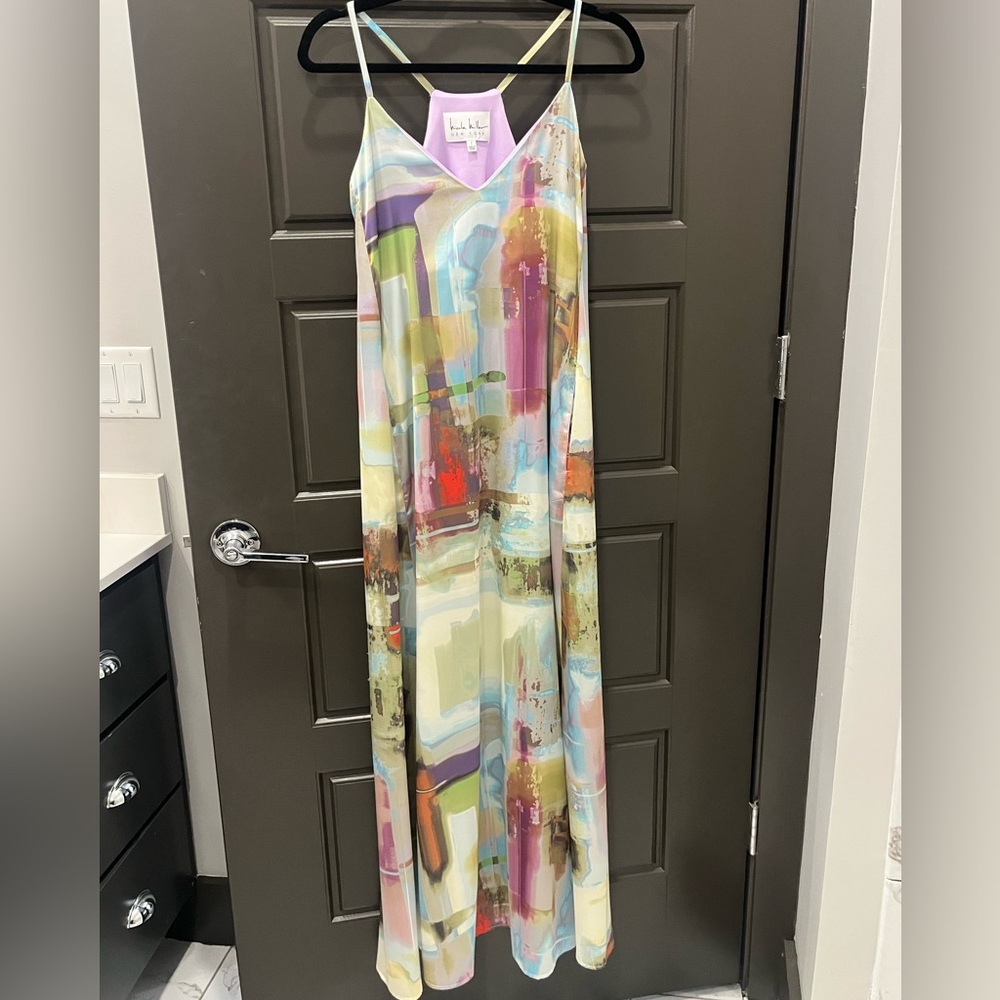 Colorful Abstract Maxi Dress